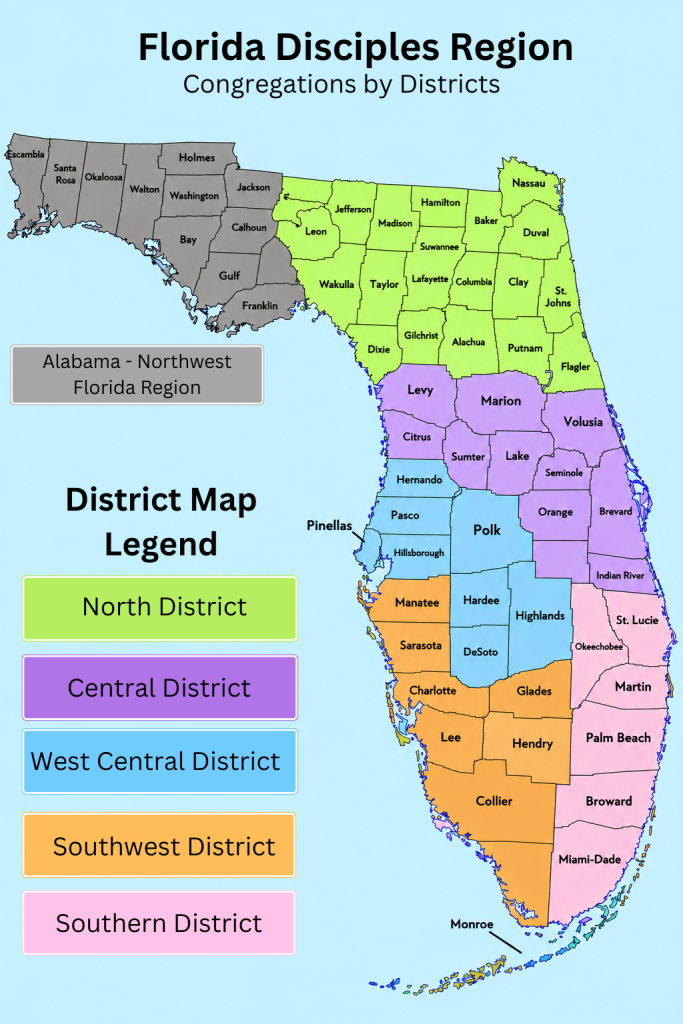 FDRC-Congregations by Districts